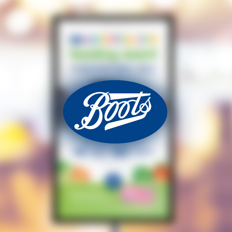 Boots digital signage